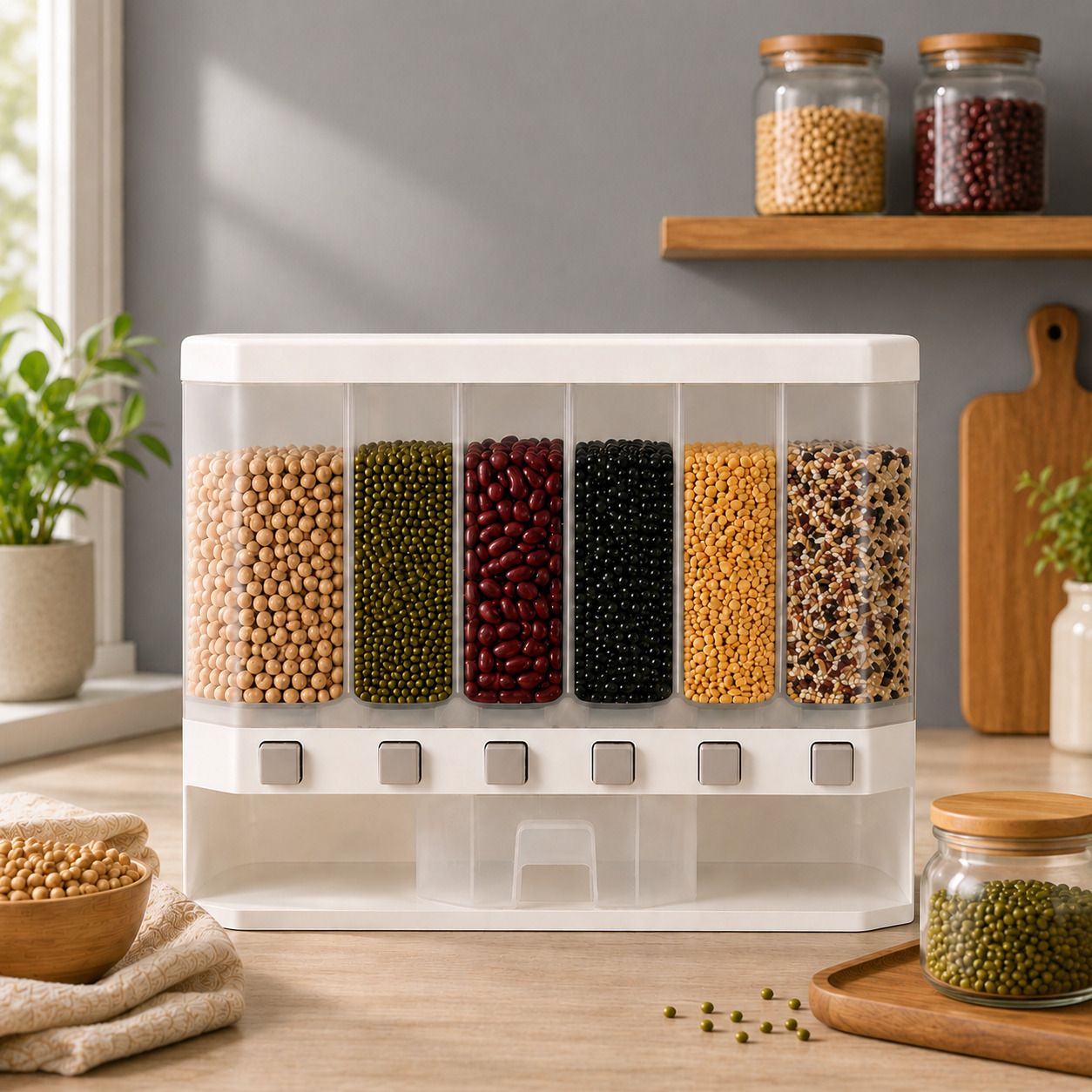 roxbury Polypropylene Cereal Dispenser - 10 kg-picture-44