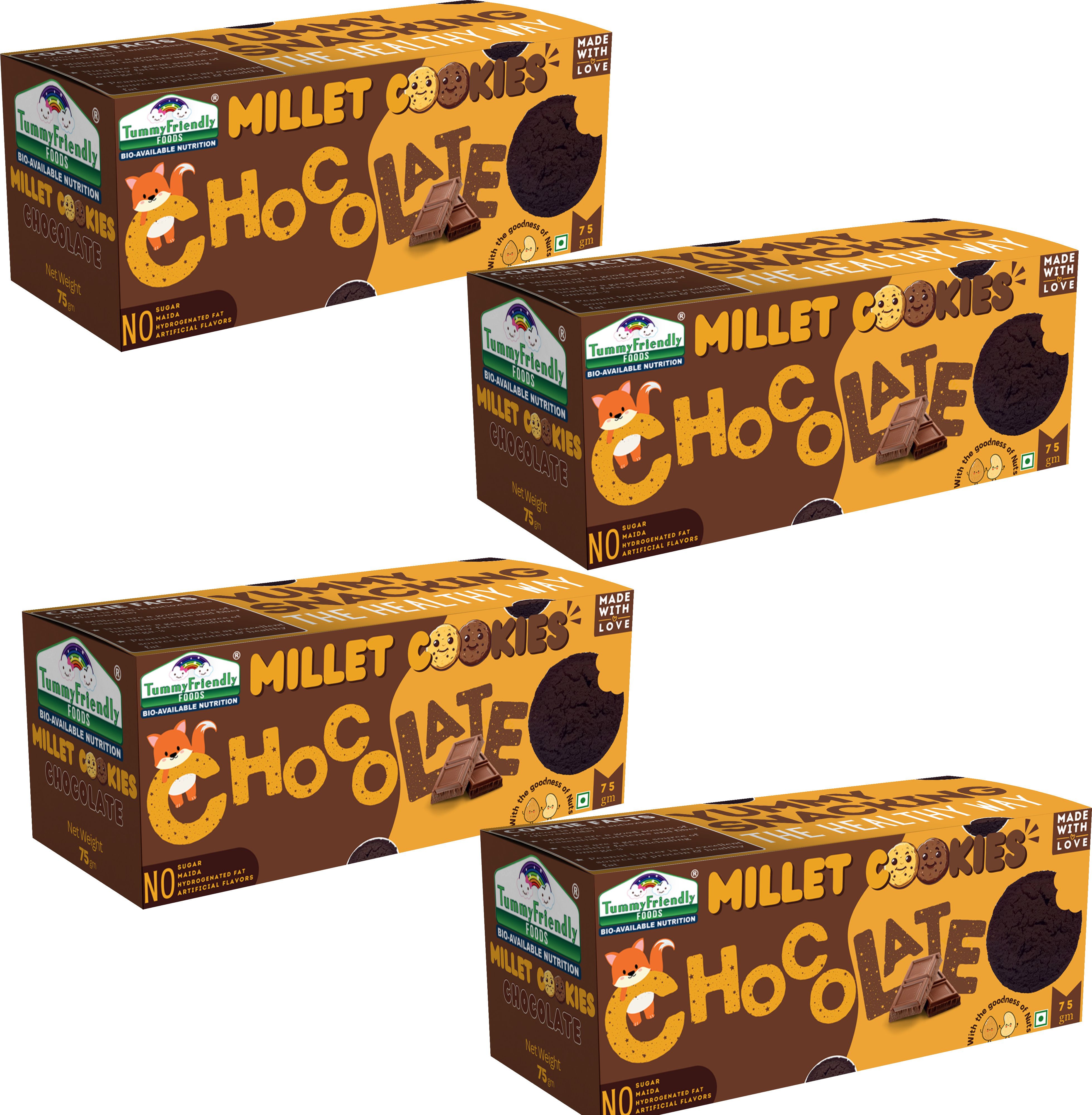 CookiesChoco-4x75-Baby Baby Snacks 300 g