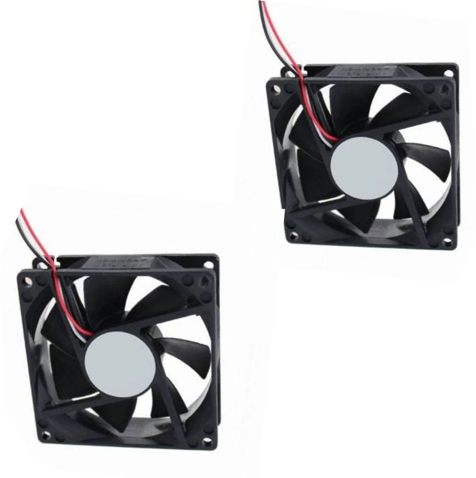 Digital Craft PC Case Cooling Fan 12V DC 80x80x25mm Radiator Fan Pack of 2 Black Fan with Radiator All in one Cooler-image-40