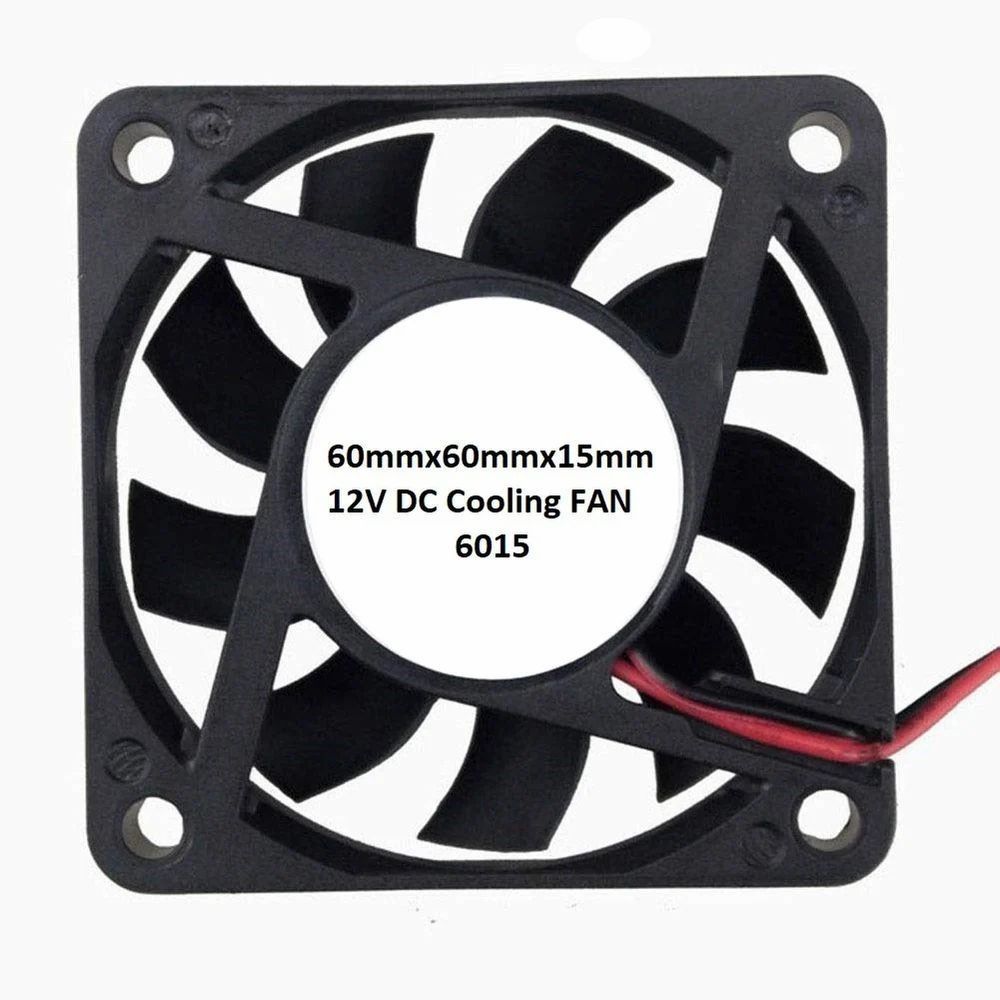Enormity 1PC-6015 DC 12V DC Brushless Cooling Fan Cooler 2Pin Fan, Computer CPU Cooling Fan with Heat Sinks All in one Cooler-image-15