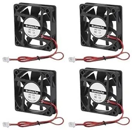 Enormity 12V Brushless DC Cooling Fan for DIY 3D Printer Extruder Humidifier 60*15mm 4PCS Fan with Heat Sinks Cabinet Cooler-image-49