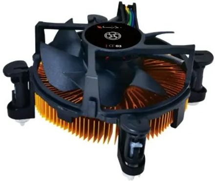 cocunut CPU COOLER FAN WITH GOLDEN METAL HEATSINK SUPPORT ALL BRAND H 81 MOTHER BOARDS Fan with Heat Sinks Processor Cooler-image-1
