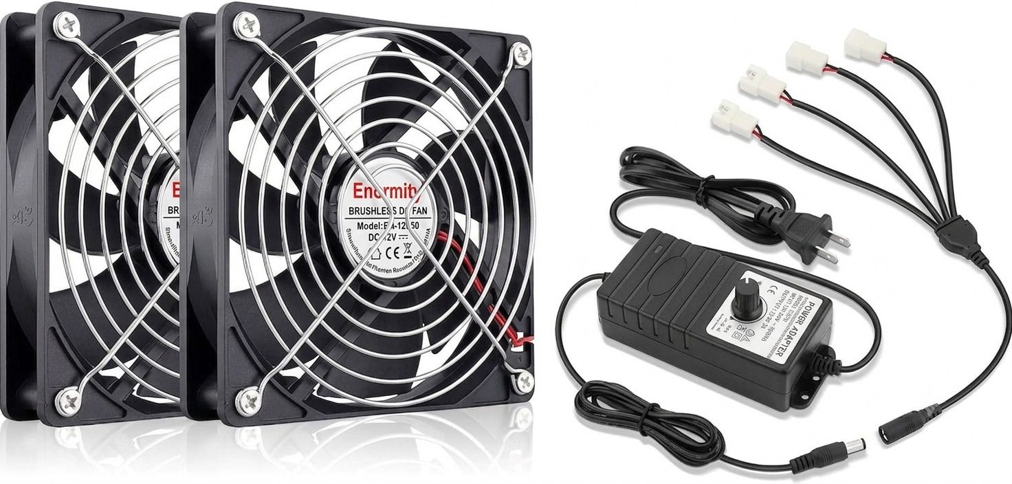 Enormity 120mm x 25mm Cooling Fan 12V High Performance with Speed Controller Cooling Fan All in one Cooler-image-41