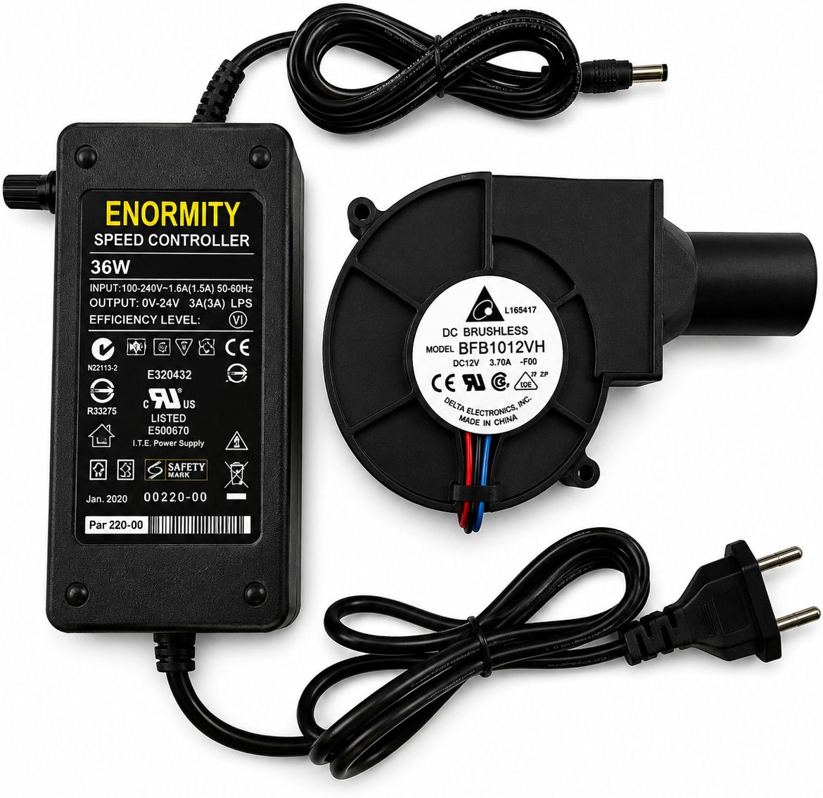 Enormity DELTA BFB1012UH 12V 6A With Speed Controller Cooling Fan All in one Cooler-image-42