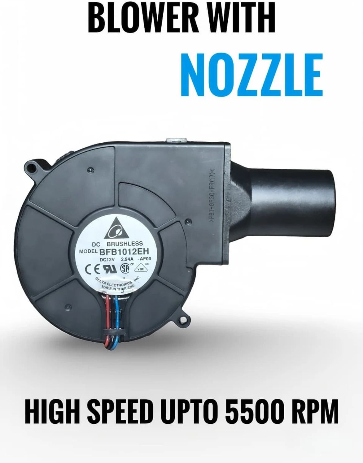 Enormity DELTA BFB1012EH 97X97X33MM 12V DC 2.94A 5500 RPM DC NOZZLE BLOWER FOR BBQ STOVES Cooling Fan All in one Cooler-picture-10
