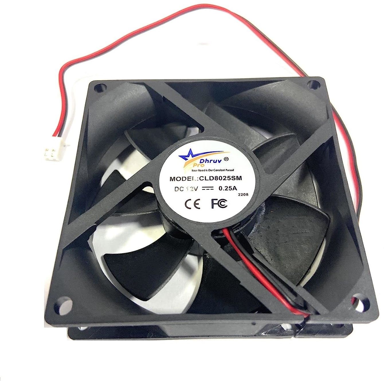 DHRUV-PRO 12V 80x80x25-MM, 3inch 2800-RPM 12V Cooling Cabinet Fan Square Cooler-image-44