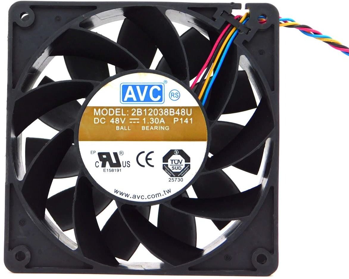 Enormity AVC 2B12038B48U Axial Fan 48V=1.38A DC Brushless Air Cooling Fan 20*38mm 4-Wire Fan with Heat Sinks All in one Cooler-image-8