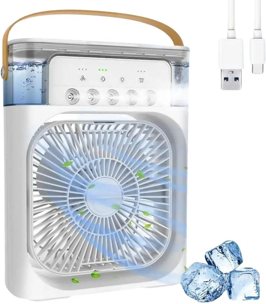 Shrinex Cool Breeze 3-in-1 Mini Air Cooler Liquid Cooling All in one Cooler-image-2