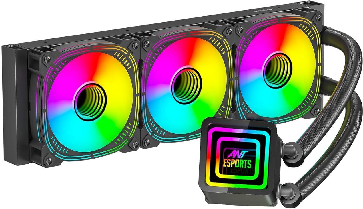 Ant Esports ICE Infinite 360 ARGB 360mm ARGB with Infinity Mirror Liquid AIO Cooler-image-13