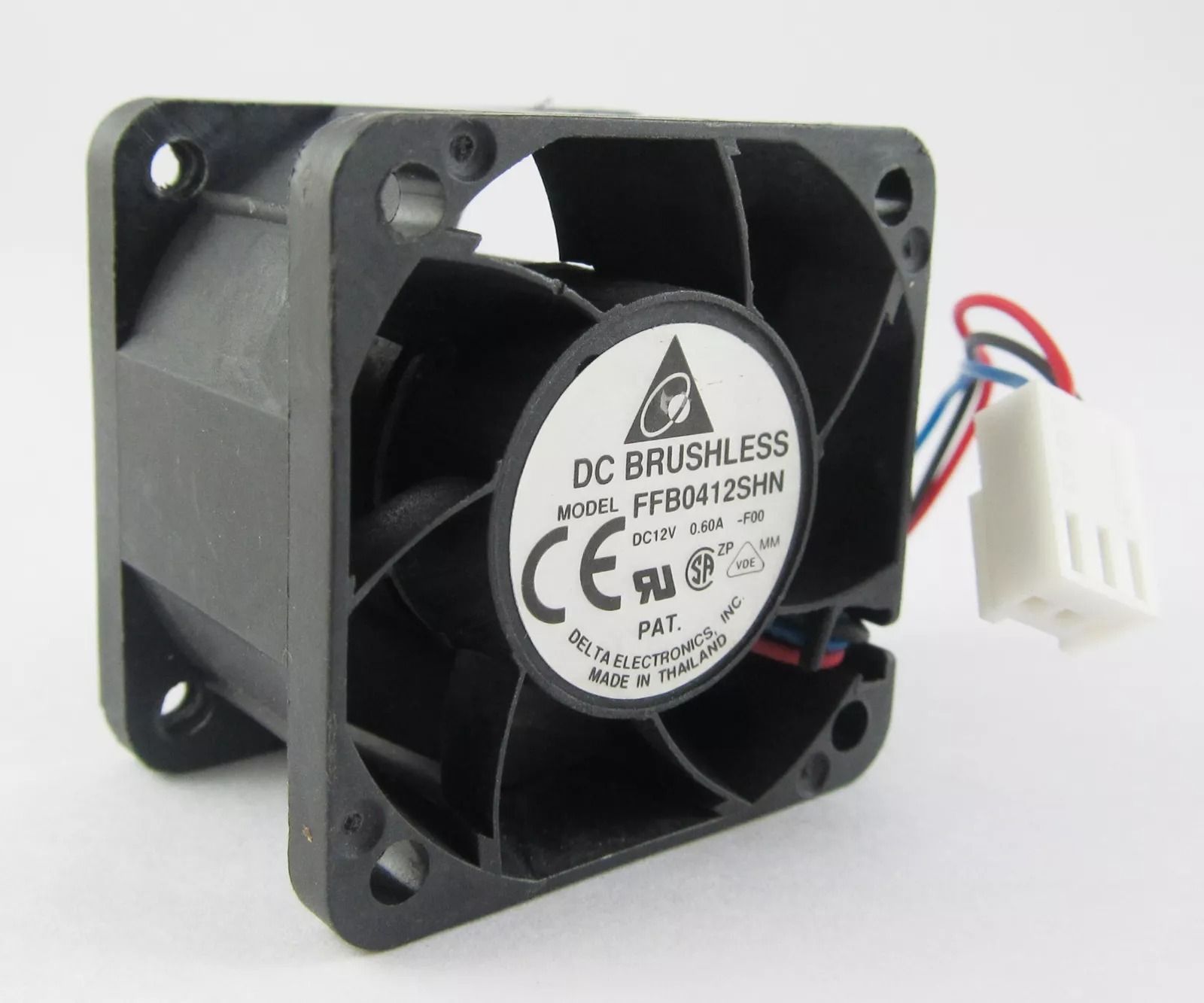 Enormity DELTA FFB0412SHN DC Brushless 12V=0.60A DC Cooling Fan 40*40*28mm 3-Wire Fan with Heat Sinks All in one Cooler-image-9