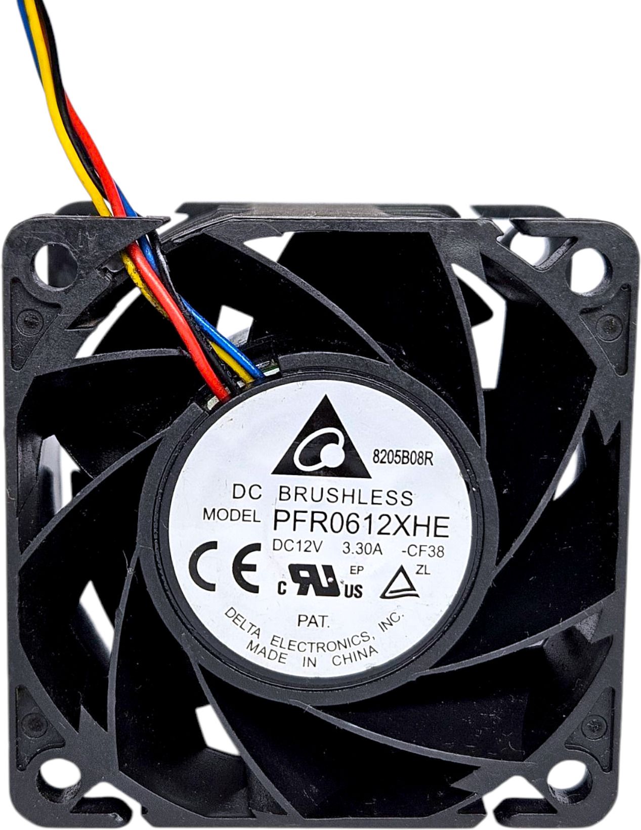 WONDERFLO BLACK AIR PFR0612DHE 12VDC 3AMPS 21000RPM 60x60x38mm 4 WIRES DC SERVER FAN Cooling Fan All in one Cooler-image-22