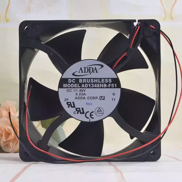 Enormity ADDA AD1348HB-F51 Cabinet Fan 48V-0.23A DC Brushless Air Cooling Fan 12738 2Pin Fan with Heat Sinks Cabinet Cooler-image-37