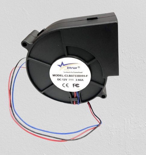 DHRUV-PRO 9733 BALL BEARING DC 12V 2.60A 5600 RPM High Speed 3-Pin Blower Fan Cooling Fan Cabinet Cooler-image-40
