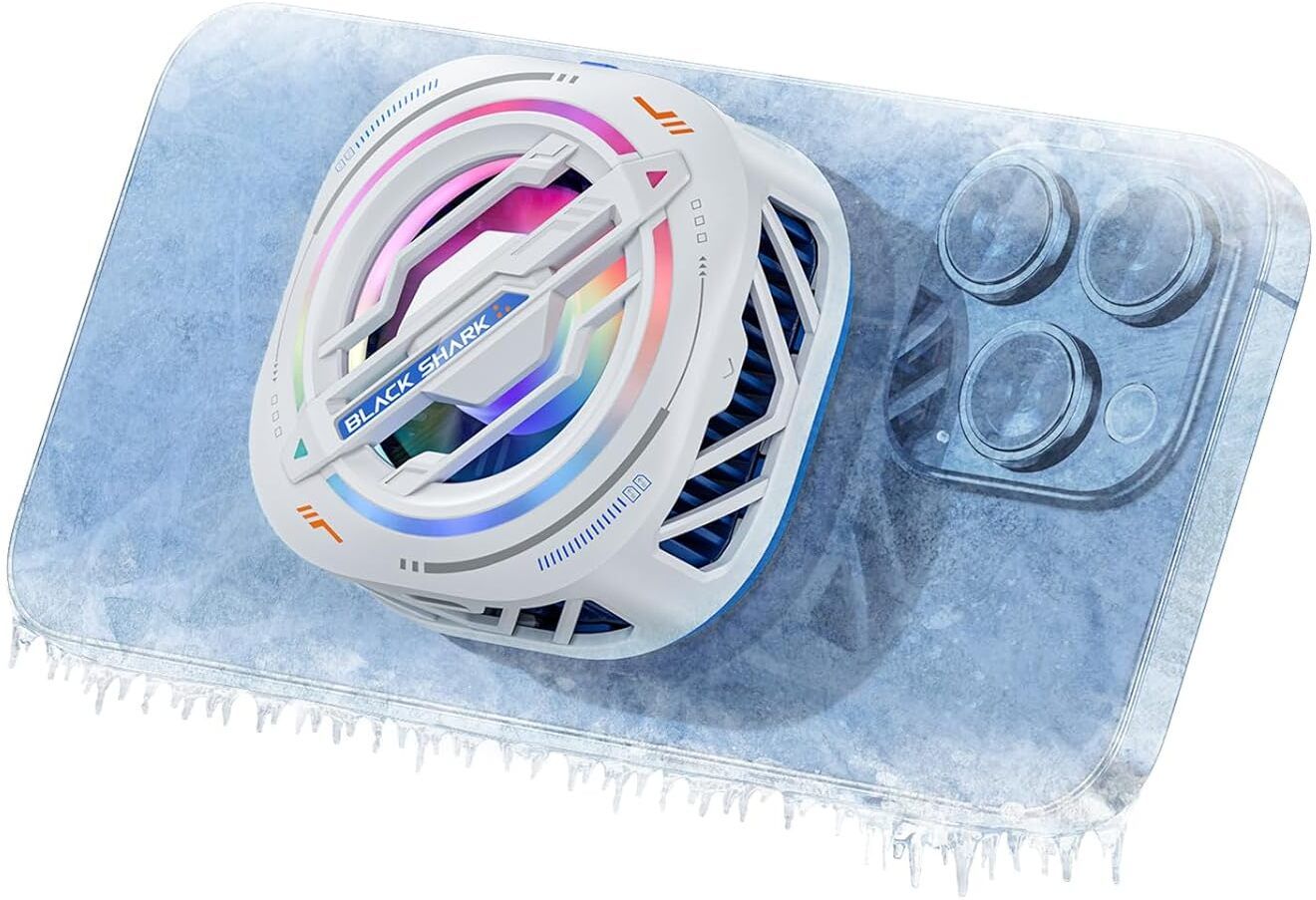Cubonic Black Shark MagCooler 3 Pro Compatible Series 12 & Up+Metal Plate(All Devices) 1 Fan Cooling Pad-image-45