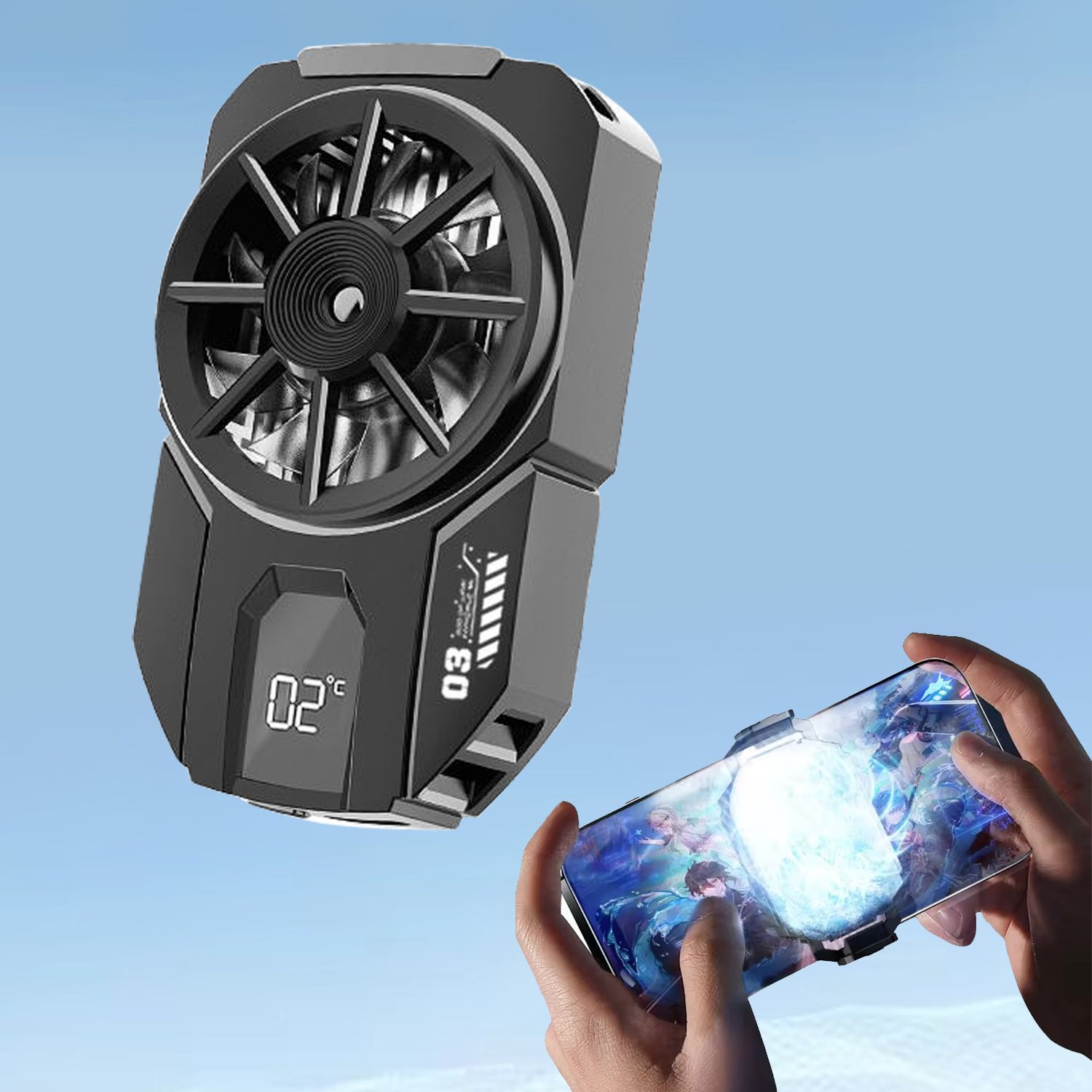 MOOZMOB DLA3 Mobile Phone Cooling Fan Phone Cooling Gadget Cooling Pad-image-8