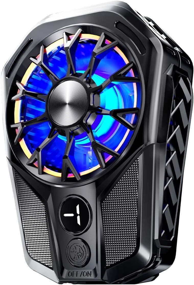 Rhobos Smartphone Cooling Fan with LED Display Cooling Pad-image-17