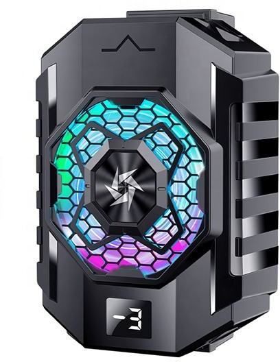 FoxHill SL31 Portable Semiconductor Radiator Mobile Phone Heating Gaming Cooler 1 Fan Ergonomic Cooling Pad with Adjustable Height-image-45