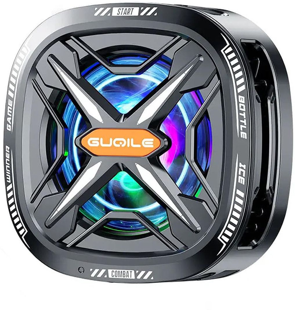 RECTITUDE Mobile Cooling Fan RGB Magnetic Gaming Phone Cooler with Digital Display 1 Fan Ergonomic Cooling Pad-image-22