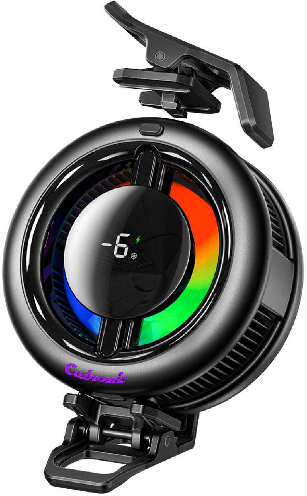 Cubonic CX19 15W Wireless Charge w/Compatible Models, RGB, LED Display, Instant Chill Fan with Radiator Cabinet Cooler-image-49