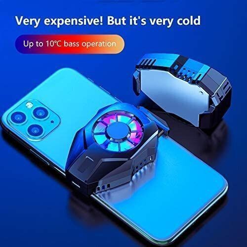 ElectroEra Enterprise NEW_Magnetic Mobile Cooler for Gaming,Semiconductor Blue Light Cooling Fan 1 Fan Ergonomic Cooling Pad with Adjustable Height-image-36