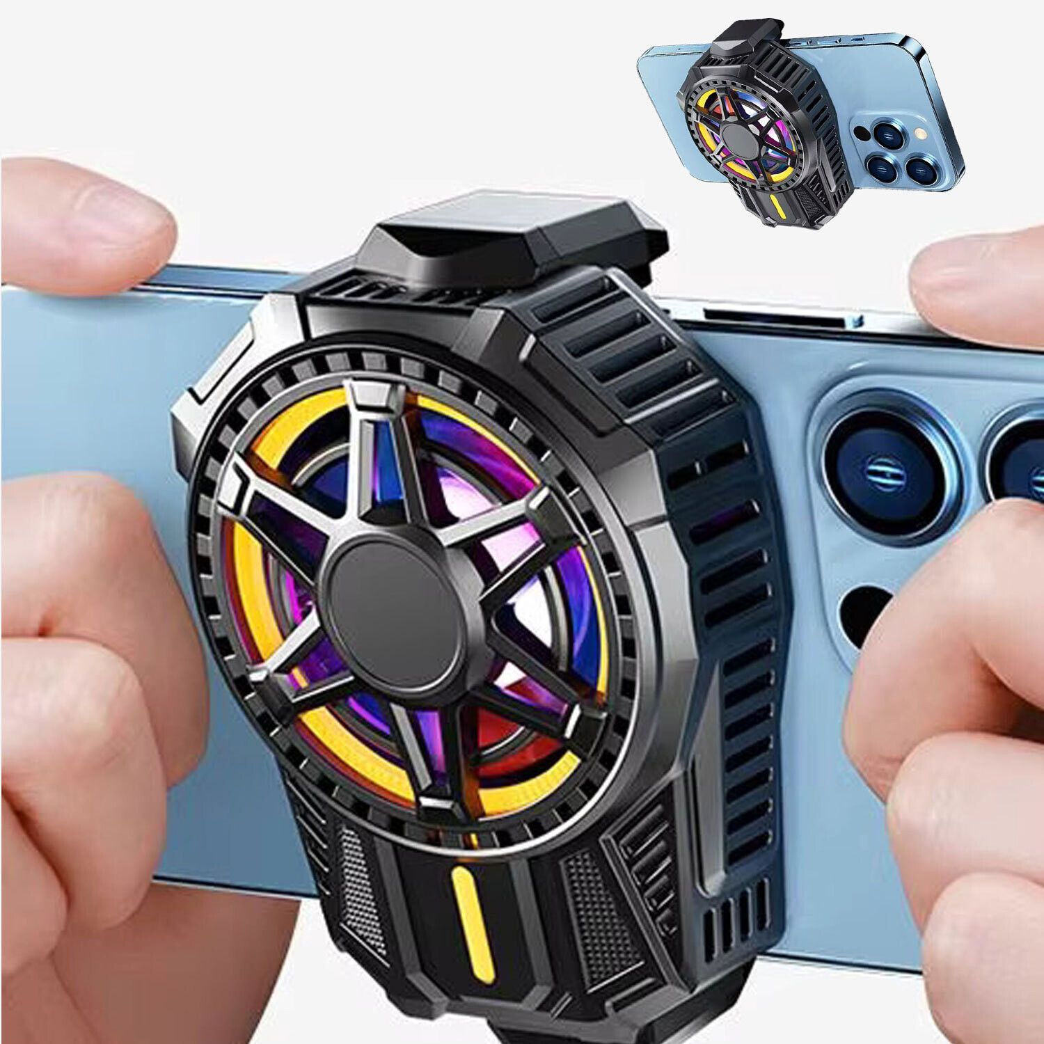 WRADER SL01 Mobile Gaming Radiator Cooler Fan for Phone Cooling Pad-image-48