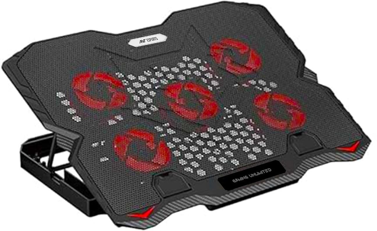 Ant Esports NC190 5 Fan Ergonomic Cooling Pad with Adjustable Height-image-43