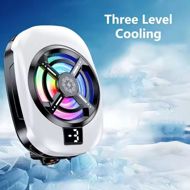 PAPLAJ ENTERPRISES NEW_RGB Gaming Phone Fan Silent, Fast Cooling for Gamers 1 Fan Cooling Pad with Adjustable Height-image-45