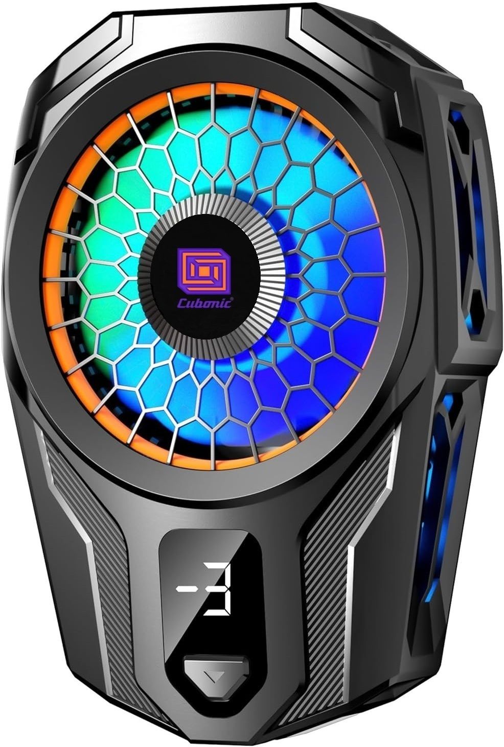 Cubonic SL16 Phone Radiator with2 Gear Peltier Semi-Conductor Wired LED Display Instant 1 Fan Cooling Pad