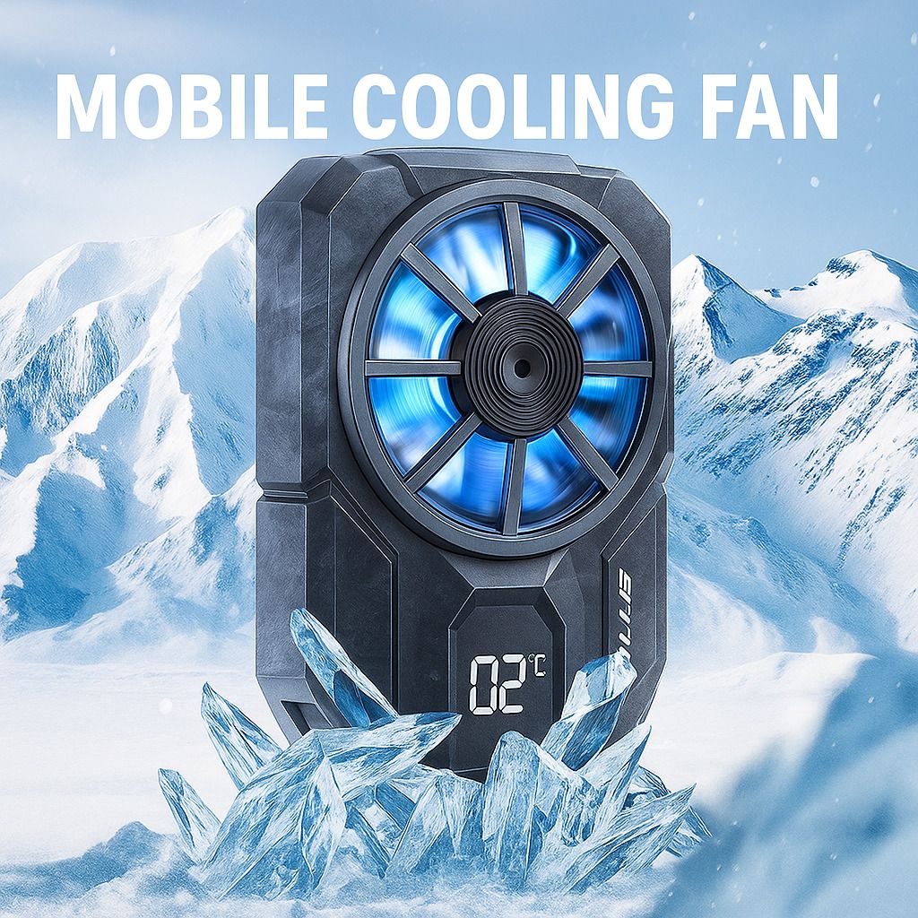 MOOZMOB DLA3 Mobile Phone Cooler Fan Phone Cooling Fan Gadget Cooling Pad-image-9