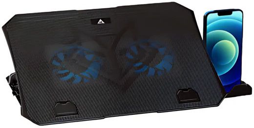 WE AeroDock Gaming Laptop Cooler Multi Angle Stand Mobile Holder with Dual USB Hub- 2 Fan Ergonomic Cooling Pad with Adjustable Height-image-32