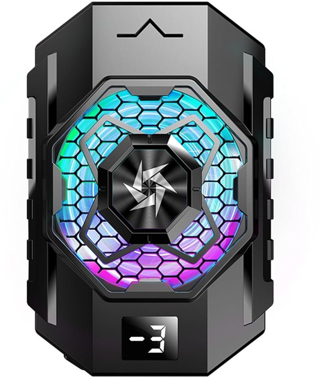 Rhobos Phone Cooling Fan with LED Temperature Display Cooling Pad-image-13