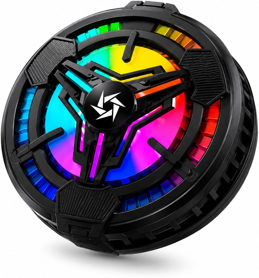 MTK GLOBAL SL10 Mobile Cooling Pad Non Display RGB Gaming Cooler for Android & iPhone 1 Fan Ergonomic Cooling Pad-image-30