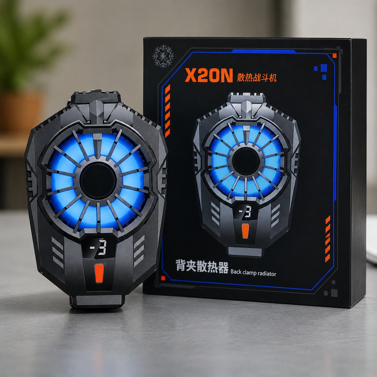 Gmrhub X20N DIGITAL 2 Fan Ergonomic Cooling Pad with Adjustable Height-image-1