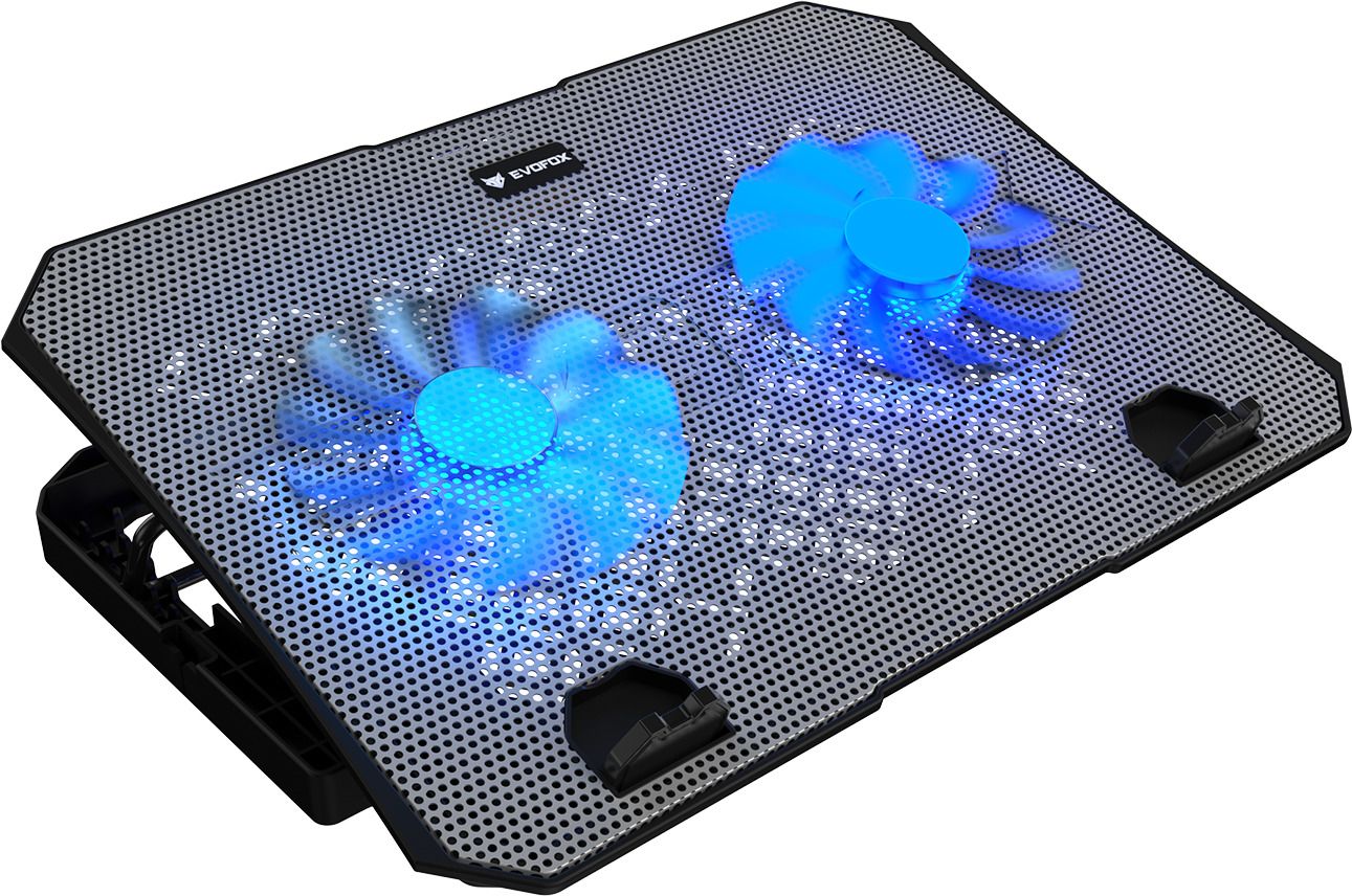 EVOFOX Frost 15.6 inches with blue LED 2 Fan Cooling Pad-image-2
