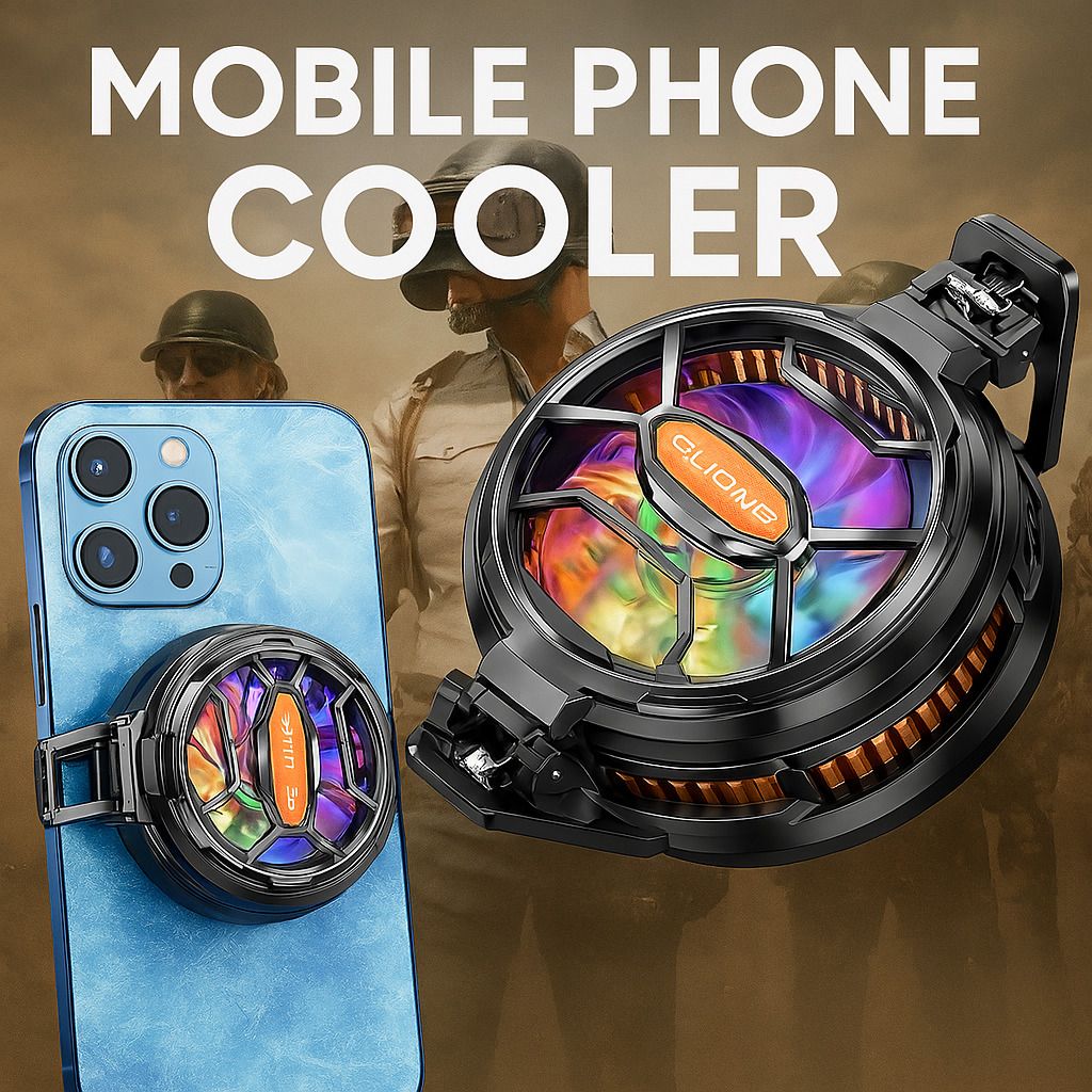 WRADER FS03 Mobile Phone Cooling Fan for Gaming for Game Long Filming Mobile Freezer Cooling Pad-image-27