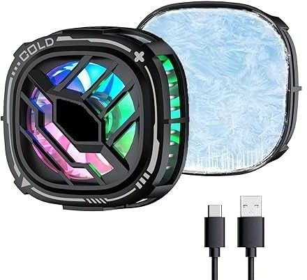 PAPLAJ ENTERPRISES X76 Pro Magnetic Mobile Fan Smart Cooling for Gamers 1 Fan Cooling Pad-image-0