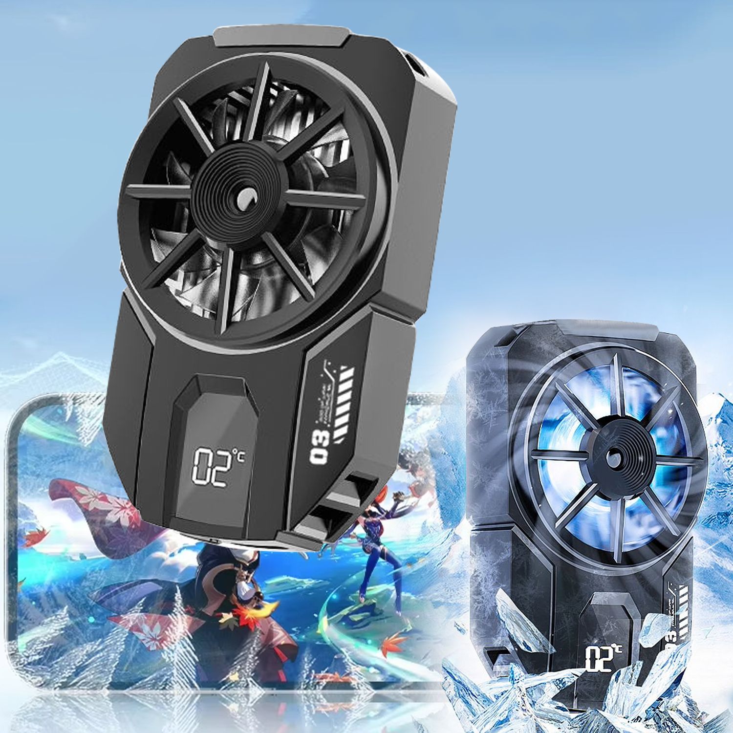 MOOZMOB DLA3 Portable Semiconductor Mobile Phone Heating Cooling Fan Gadget Radiator Fan Cooling Pad-image-43