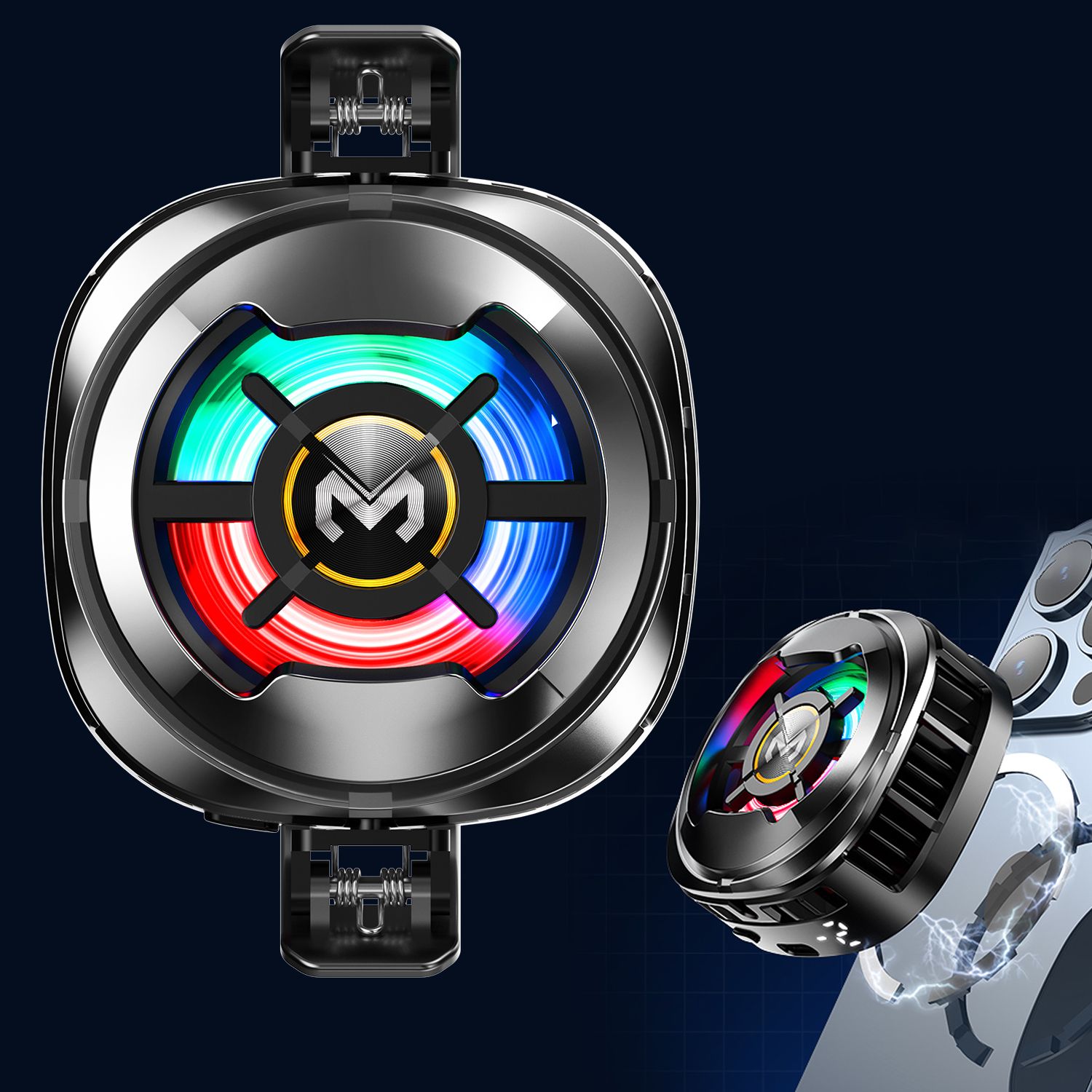 MOOZMOB Mobile Gaming Cooling Fan for All Mobiles and iPhones Fan, Phone Cooling Device Cooling Pad-image-38