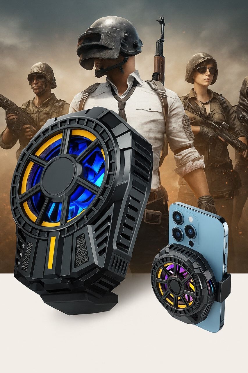 MOBIZAC SL01 Gaming Mobile Phone Cooler for PUBG Freefire Game Play Long Filming Session 1 Fan Cooling Pad