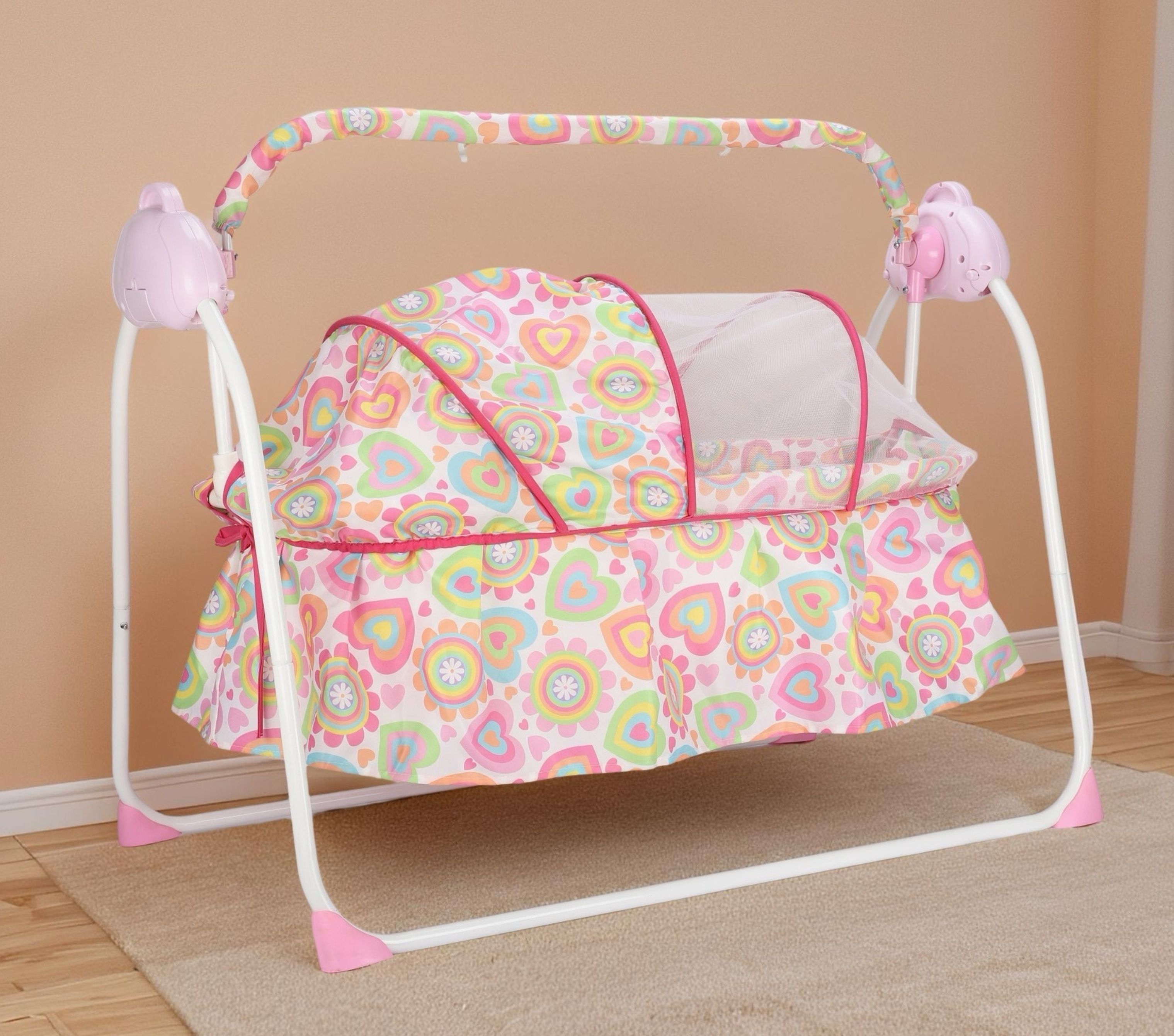 Baby Curdle Musical Auto Swing Bed Bluetooth Remote Control Newborns & Infants Bassinet-image-46