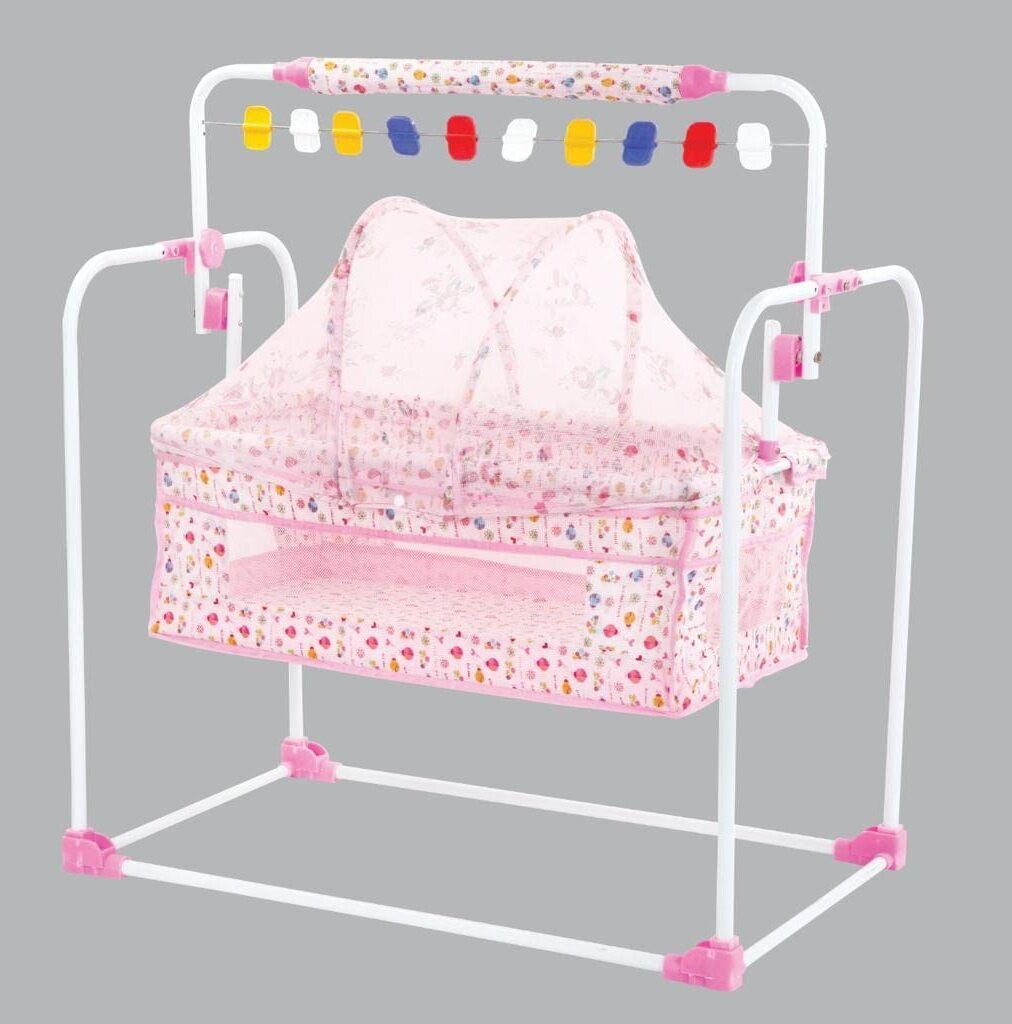 toby Baby cot bassinet / cradle/crib/palna with mosquito net pinkjhulla Bassinet-picture-10
