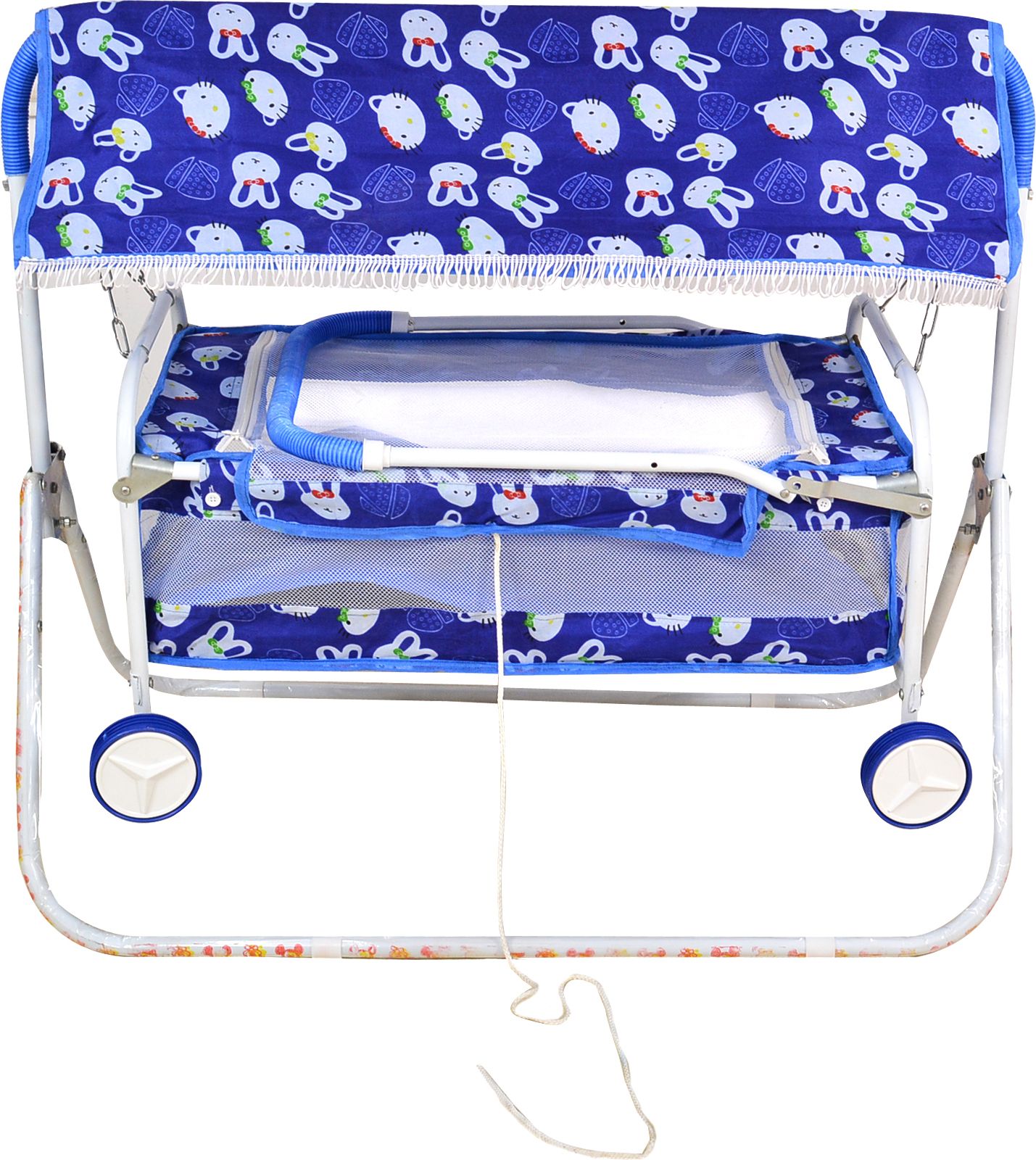 swing n fly Baby Cradle Mosquito Net Jhula Palna Stroller Infant & Toddler Beds Cot-picture-31