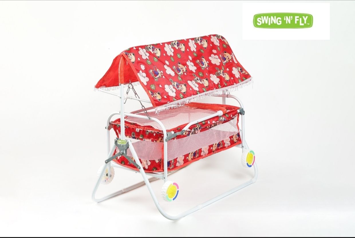 swing n fly Baby Cradle Mosquito Net Jhula Palna Stroller Infant & Toddler Beds Bassinet-picture-28