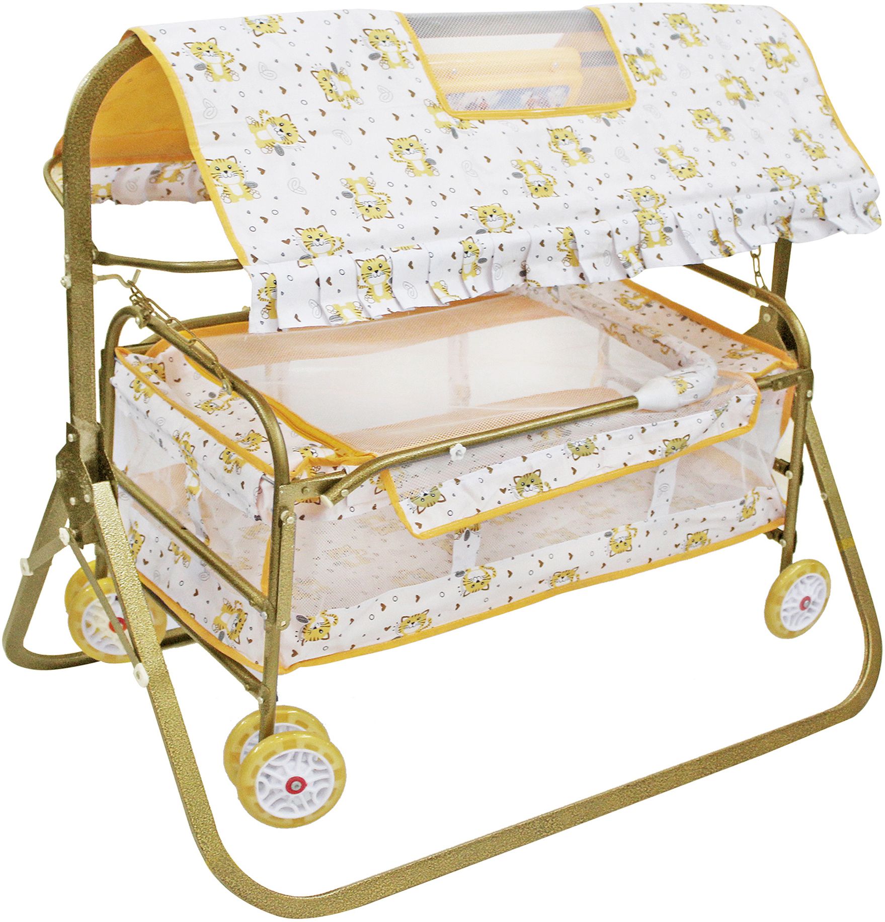 swingish Musical Cradle square pipe for new born baby Cot-picture-44