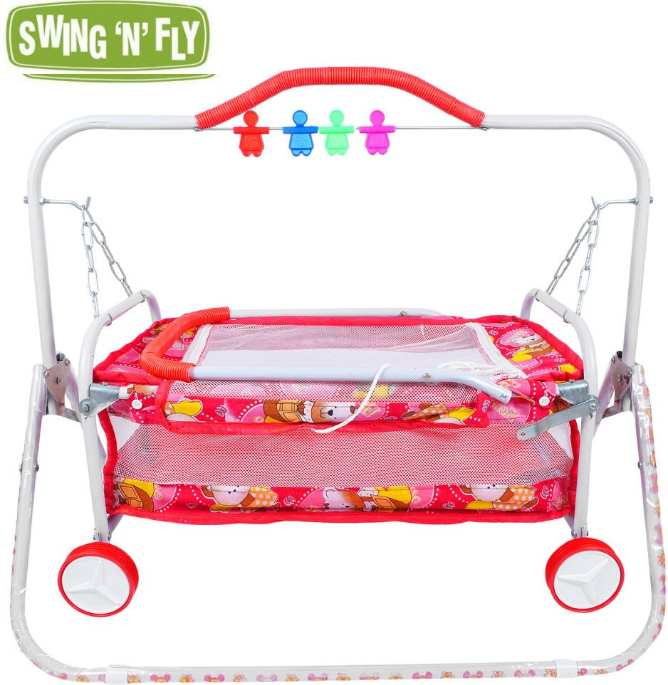 Foldable Baby Cradle with Swing, Jhula Palna for New Born Babies for Multi-Use Cot-image-45