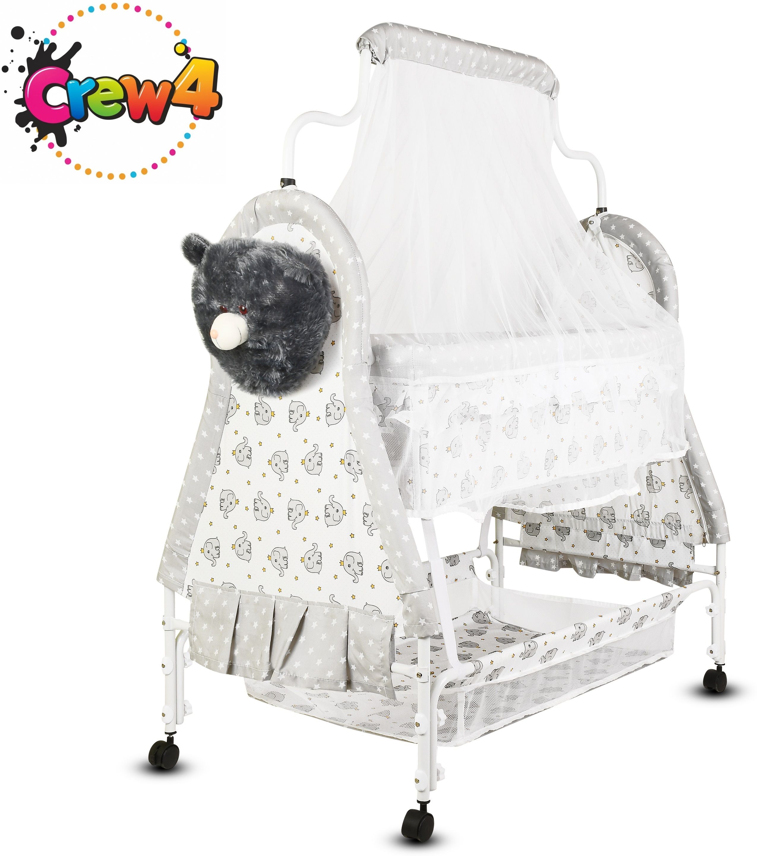 Cradle for baby boy and girls.Cradle With Swing And Mosquito Net .-image-27
