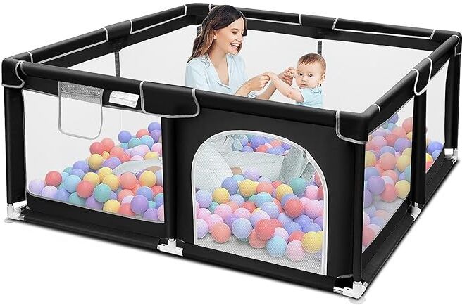 Baby Playpen with Ball – Portable Play Cot