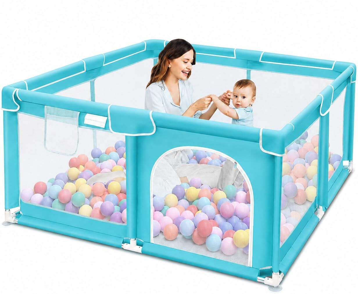 valajogi Kids Activity Playpen Fence Foldable Baby Safety Enclosure for Home-picture-12