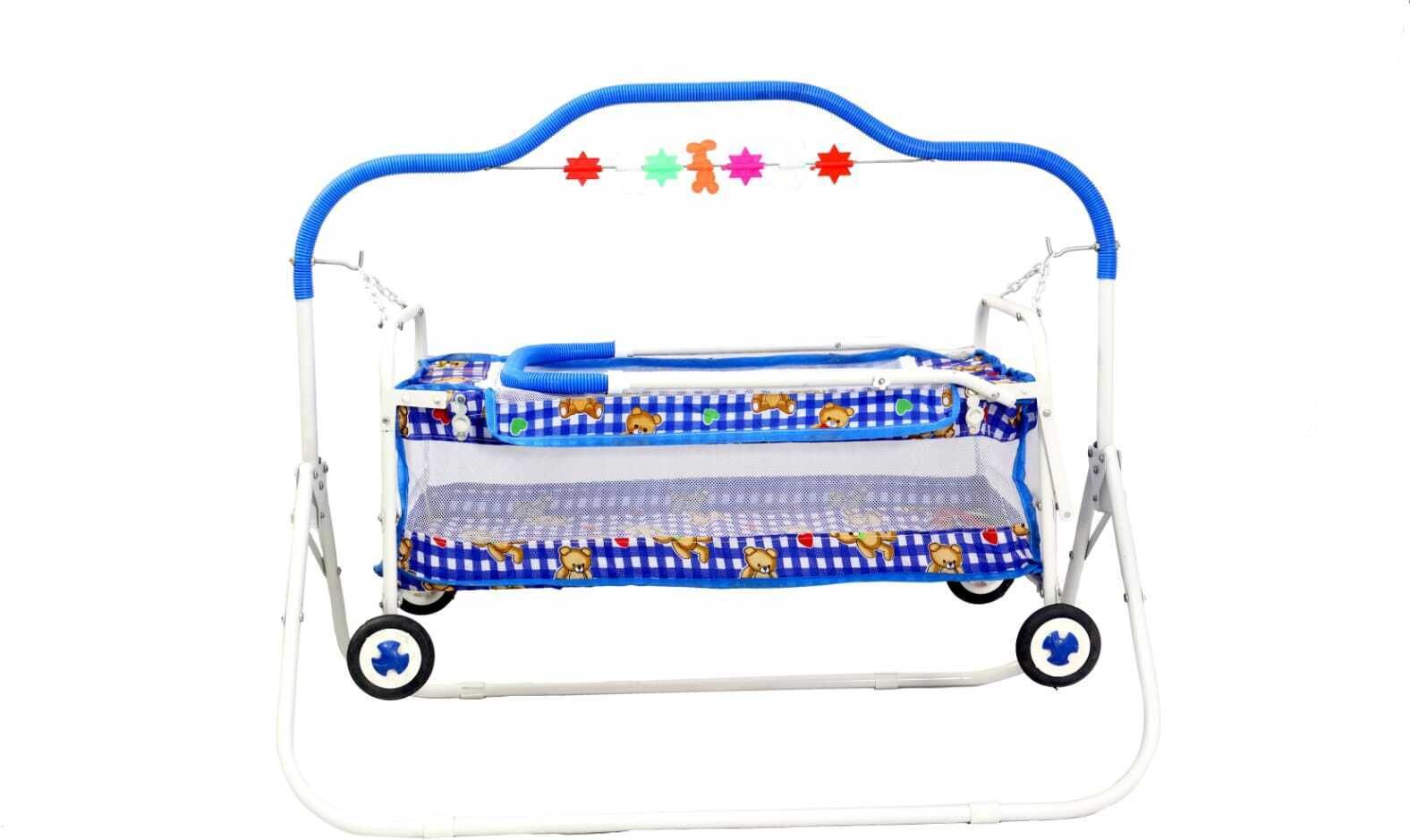 swingish Cradle for new born baby Swing Jhula for baby | kids cradle with mosquito net Cot-picture-18
