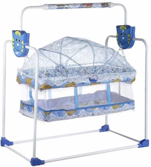 Born Baby Cradle, Baby Swing, Baby Jhula, Baby Palna with Mosquito Net Bassinet